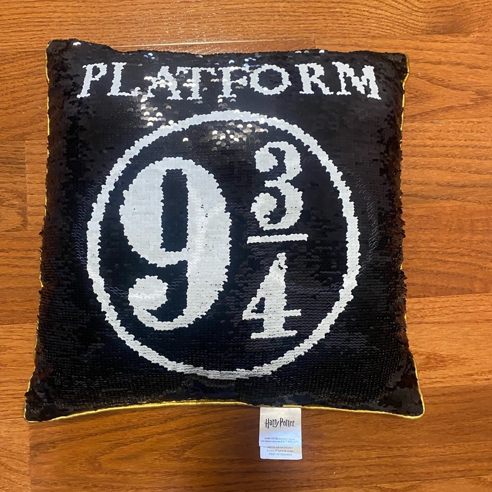 Harry Potter Platform 9 3/4 Sequin Pillow